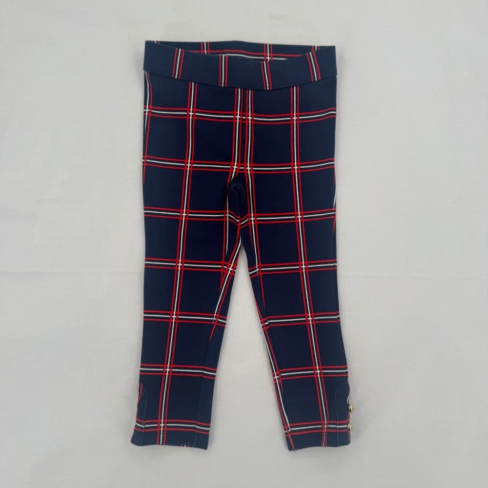Janie and Jack Girls 2T Plaid Pants & Graphic Top New 2pc Preppy Chic Outfit Set